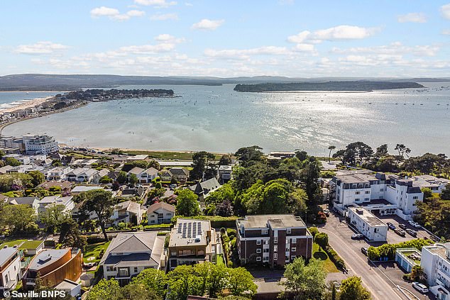 The best views in Britain? Three-bed penthouse overlooking Sandbanks with its own cinema room and bar hits the market for £3m