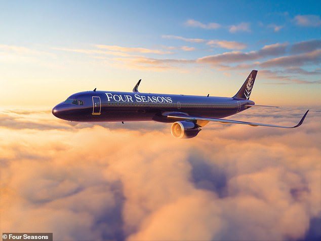 Fly in a ‘palace in the sky’ – for ‘economy cabin’ money: The Four Seasons private jet is now available for charter – and it’s yours for just £1,900 (if you share the cost)
