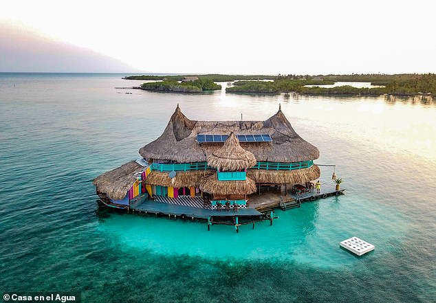 Inside the ‘House on Water’: The stunning island hostel where you can jump straight from your bed into the Caribbean Sea