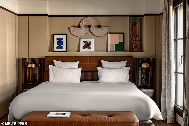 Ooh la lovely! Inside one of Paris’s hottest new hotels – with the chic interiors of the property, near the Champs-Elysees, inspired by an acclaimed American designer