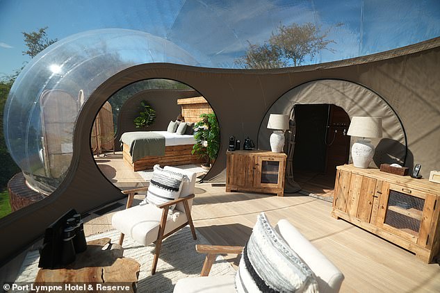 Bedding down in the lion’s den: Inside a new bubble lodge at an animal reserve that offers a taste of Africa… in the wilds of KENT