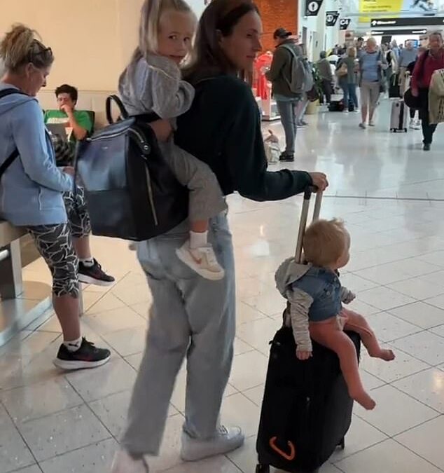 Mom sparks fierce debate after revealing bizarre hack on how to travel through an airport with two young children