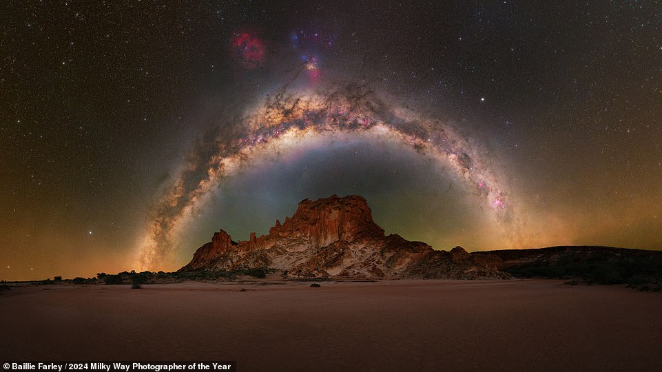 Pictures that’ll put stars in your eyes! The 2024 winners of prestigious Milky Way photo competition revealed, from bizarre rock formations in Utah to stunning mountains in New Zealand