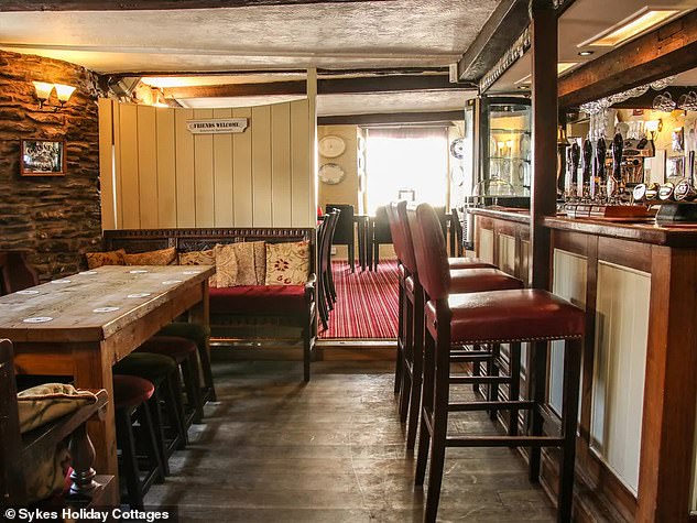 Brew-tiful! The 16th-century pub that’s available to RENT – it sleeps 23 and comes with a Pac-Man machine, pool table and hot tub (and an all-important bar)