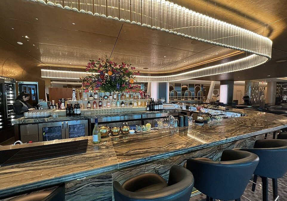 Inside Delta’s newest and largest airport lounge in the world as part of its $1.5 billion investment into JFK – complete with a fine-dining restaurant, $10,000 massage chairs and terrace