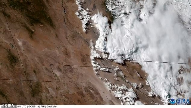 Massive 200-mile-long dust storm blows across the US – and it is spotted from SPACE