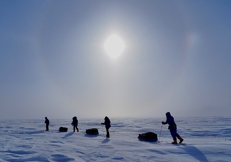 I tackled freezing -40F temperatures and risked polar bear attacks to set a WORLD RECORD on an all-female ski expedition above the magnetic North Pole