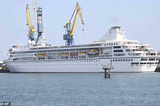 Passengers on ‘cursed’ cruise ship stuck in Belfast since May are told their £27,000-a-month luxury liner is finally setting sail… before a new crisis delays the beleaguered boat AGAIN