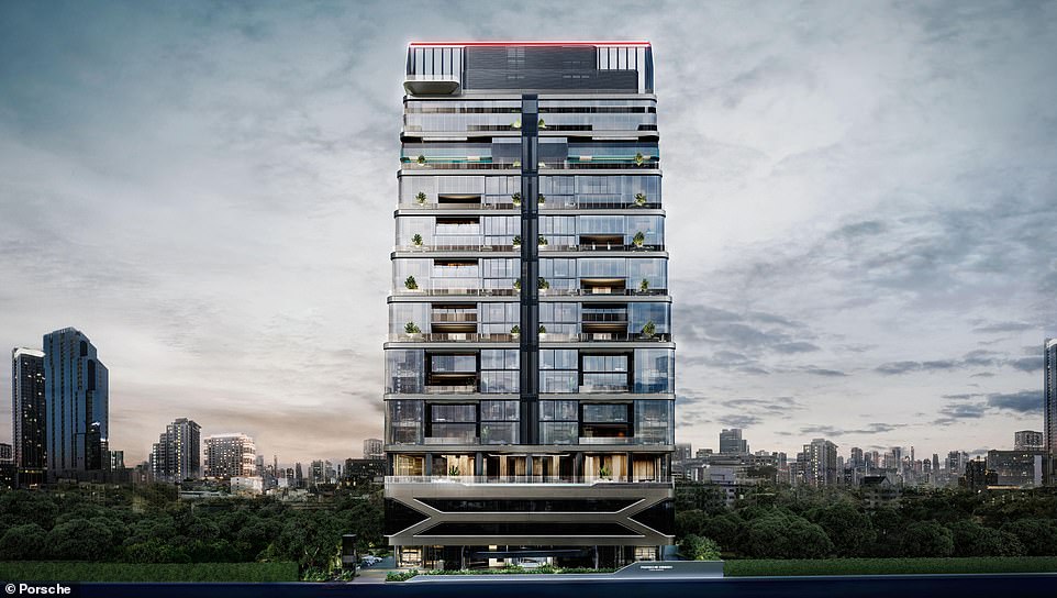 Porsche reveals Bangkok tower where residents and their cars will be pampered – you need deep pockets if you want one of the 22 apartments