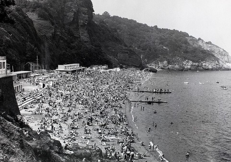 Then and now: Fascinating historical photos of Torquay show the Devon seaside town’s glory days as the ‘Queen of the English Riviera’ – and its present-day look