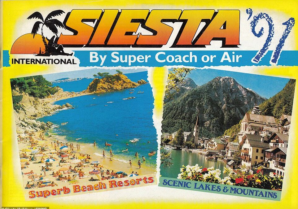 ‘Two weeks from £69 and under-19s go free!’ Old travel brochures unearthed that reveal how Brits enjoyed 1980s and 90s package holidays