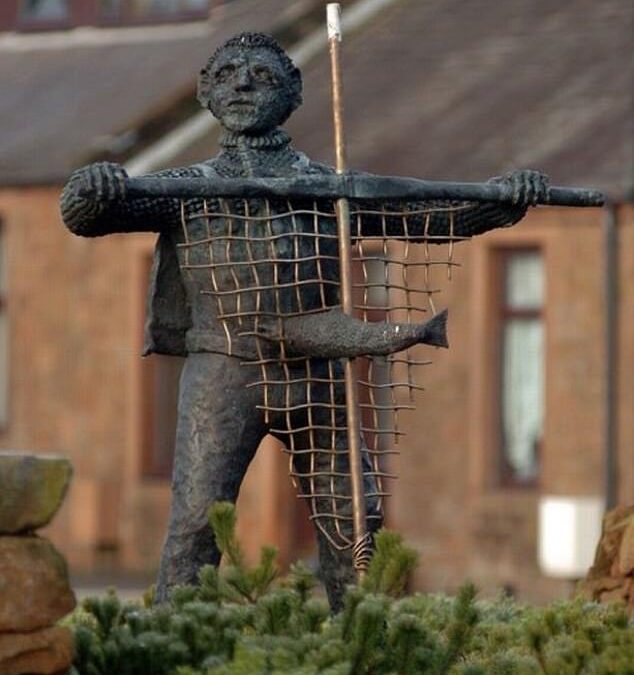 Controversial statue of ‘haaf-netter’ fisherman in Scottish Border town to be scrapped and melted down – after years of ridicule and vandalism